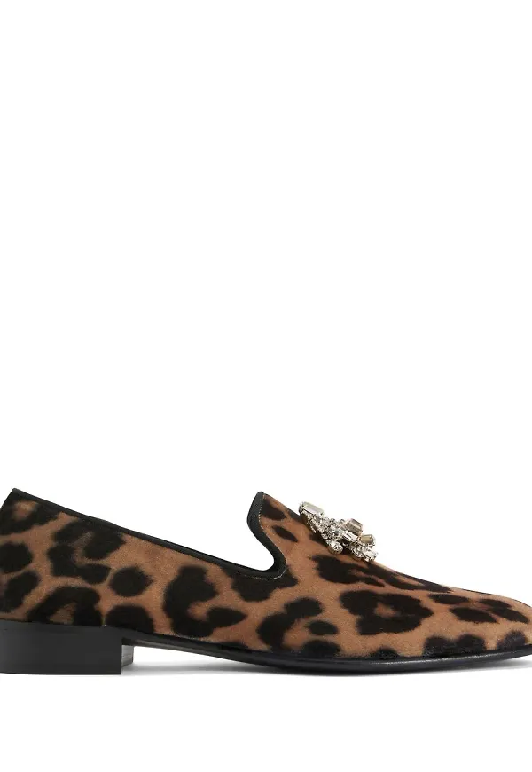 Giuseppe Zanotti Tibault leopardmönstrade loafers - Brun