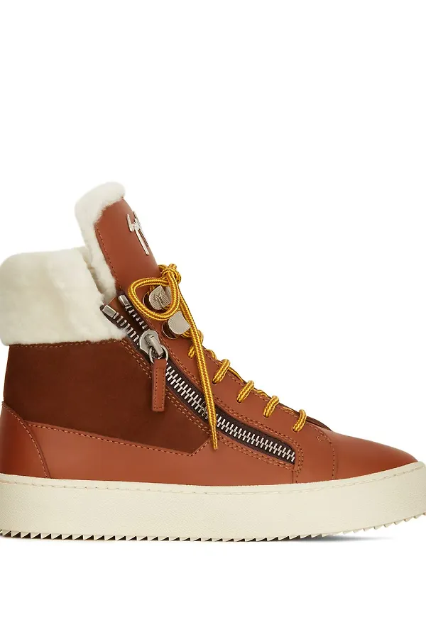 Giuseppe Zanotti Trek höga sneakers - Brun