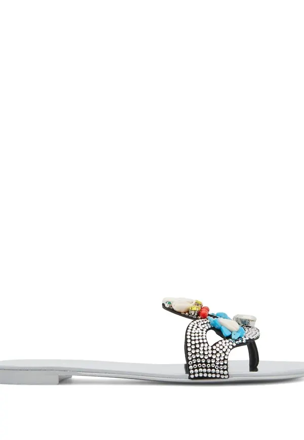 Giuseppe Zanotti Turchesite utsmyckade sandaler - Svart