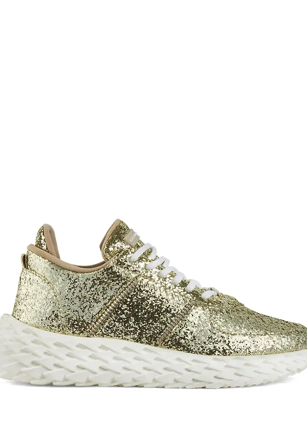 Giuseppe Zanotti Urchin glittriga sneakers - Guldfärgad
