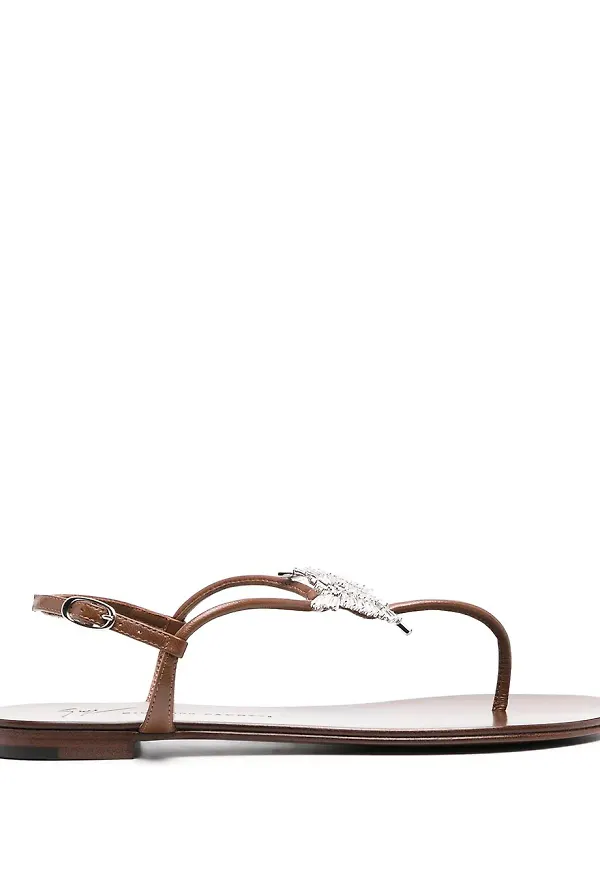 Giuseppe Zanotti utsmyckade remsandaler - Brun