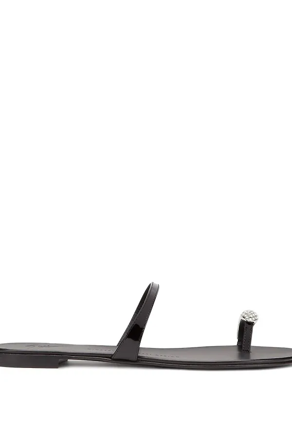 Giuseppe Zanotti utsmyckade sandaler - Svart