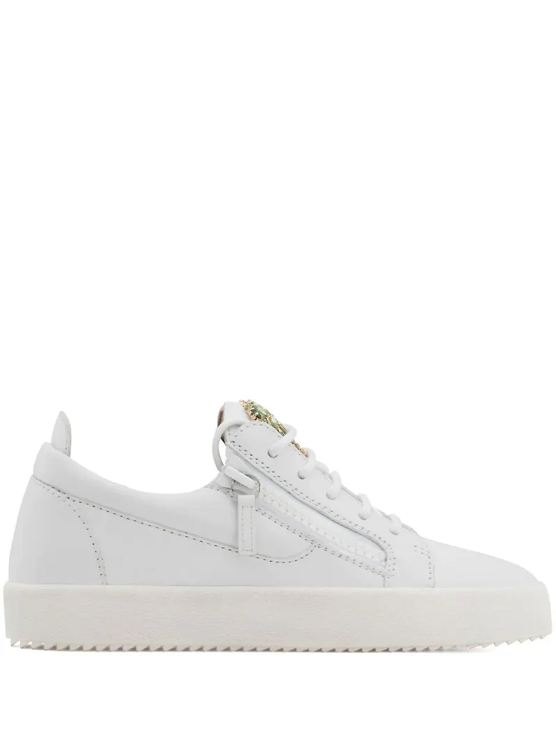 Giuseppe Zanotti Venice Beach lädersneakers - Vit