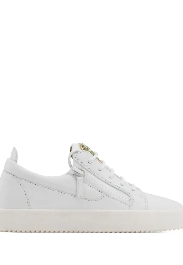 Giuseppe Zanotti Venice Beach lädersneakers - Vit