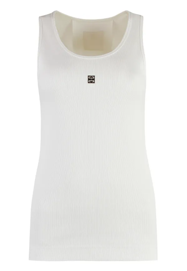 Givenchy, Topp, Dam, S, Bomull, Räfflad Bomullstanktopp