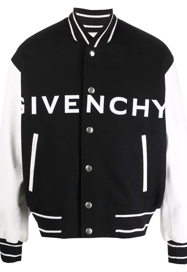 Givenchy bomberjacka med kontrastärm - Svart