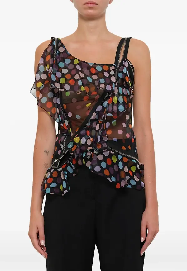 Givenchy enaxlad topp - Svart