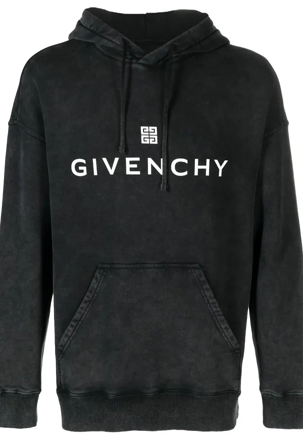 Givenchy fleecetröja med huva - Grå