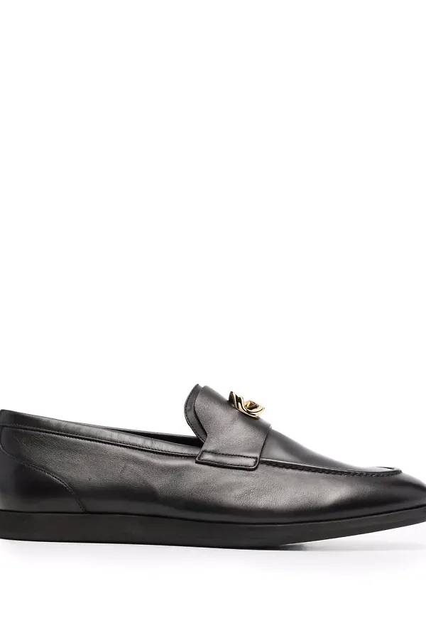 Givenchy G-chain läderloafers - Svart