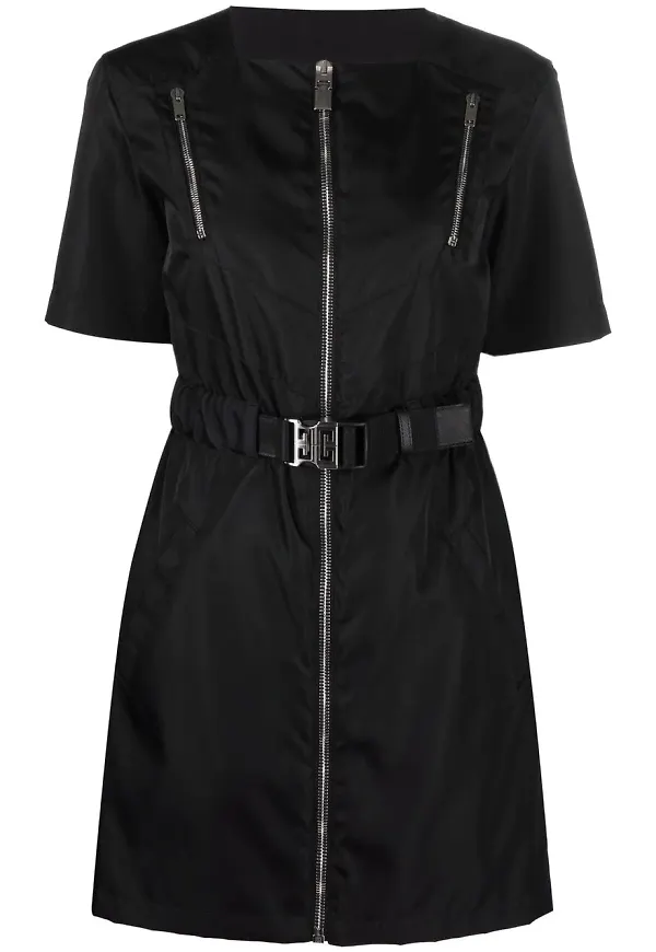 Givenchy kortärmad klänning med dragkedja - Svart