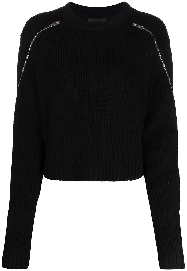 Givenchy långärmad tröja med dragkedja - Svart