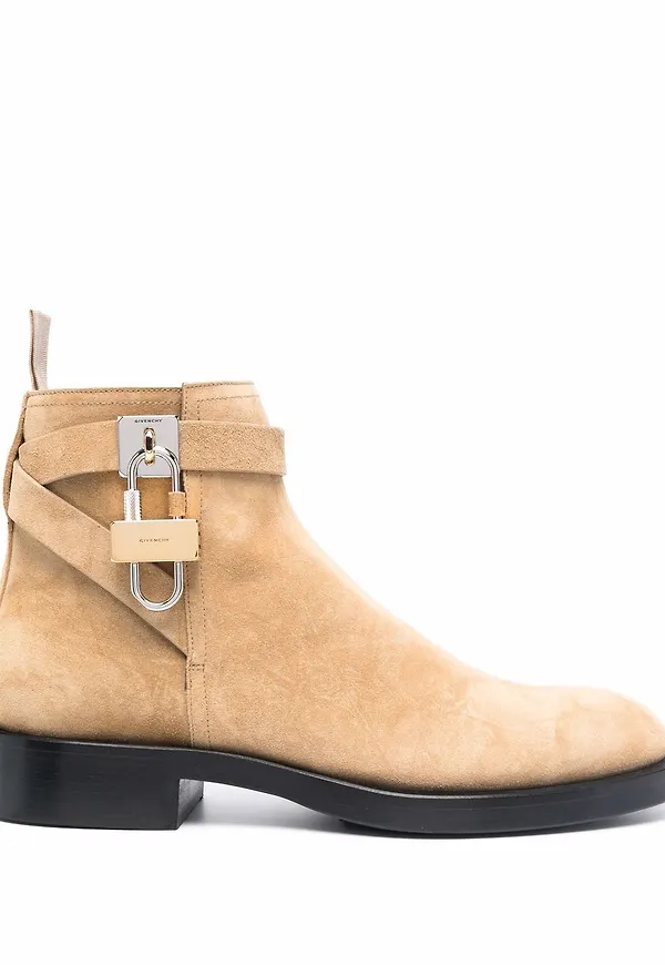 Givenchy mockastövlar med hänglås - Neutral