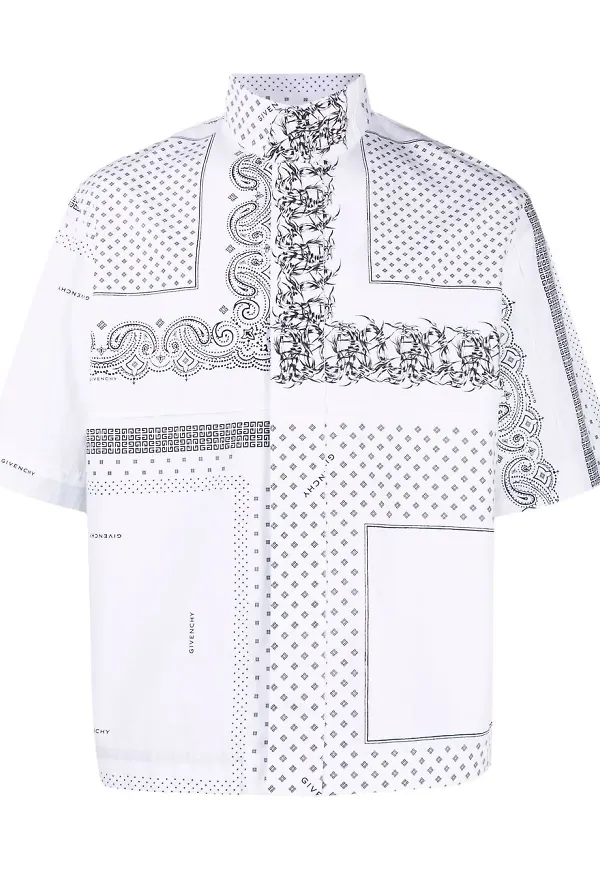 Givenchy mönstrad kortärmad t-shirt - Vit