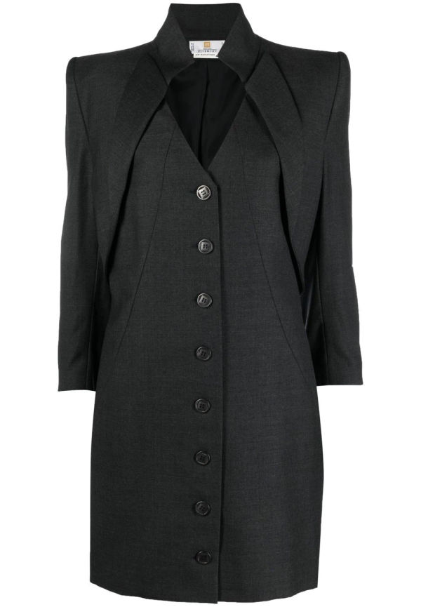 Givenchy Pre-Owned enkelknäppt kappa från 1990-talet - Svart
