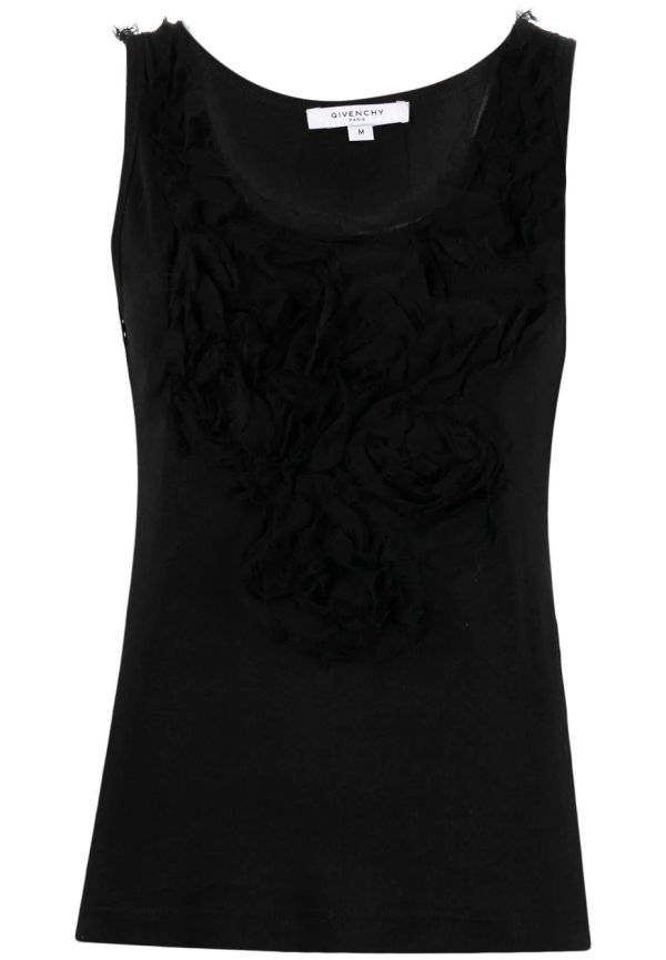 Givenchy Pre-Owned linne med volangdetalj från 2000-talet - Svart