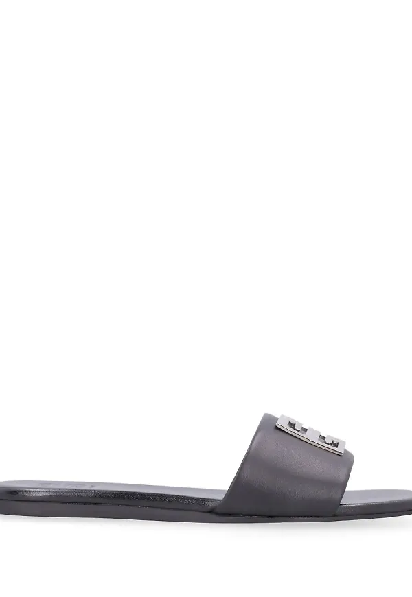 Givenchy sandaler med logotypplakett - Svart