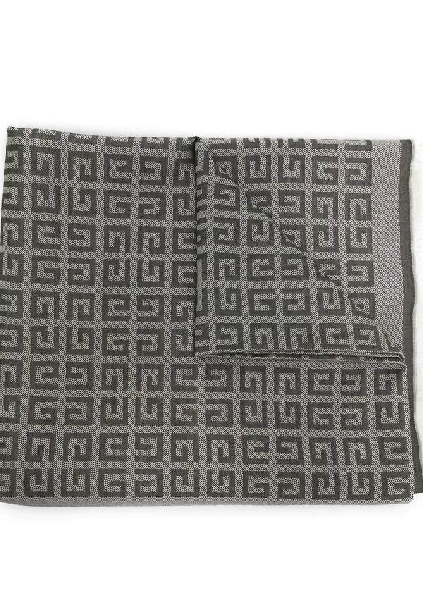 Givenchy sjal med monogram - Grå