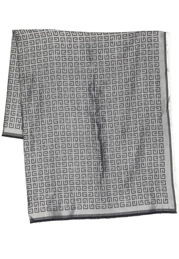Givenchy sjal med monogram - Grå