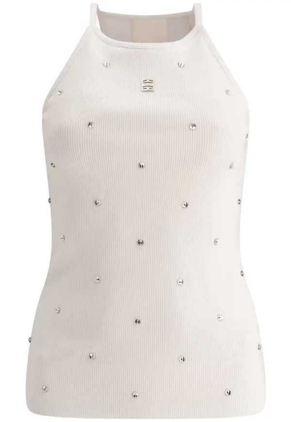 Givenchy topp med strass - Vit