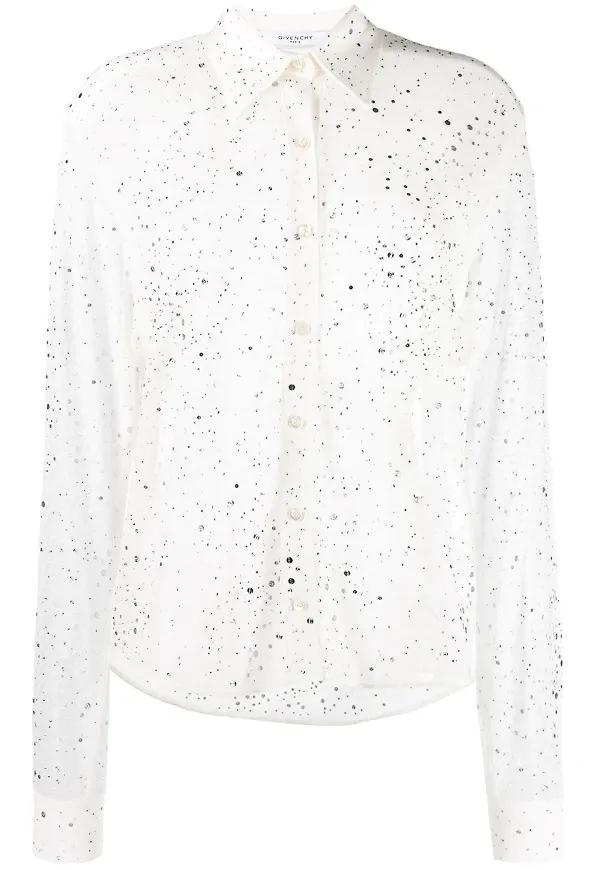 Givenchy utsmyckad skjorta - Vit