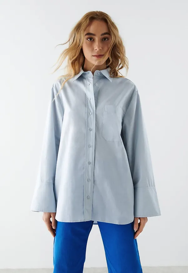 Gizem oversized poplin shirt