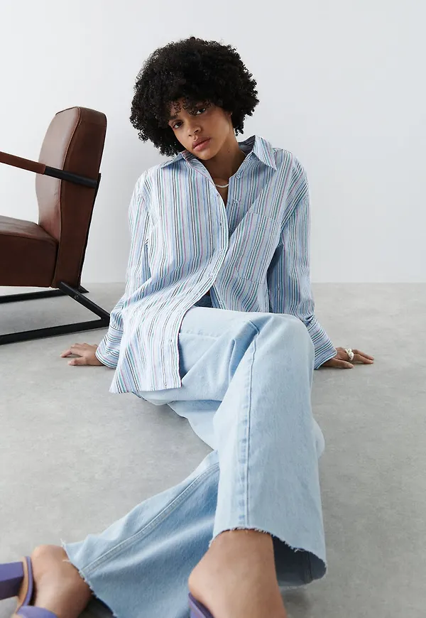 Gizem oversized poplin shirt