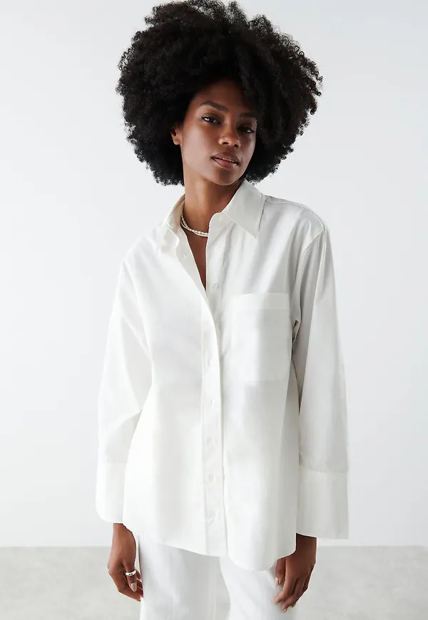 Gizem poplin shirt