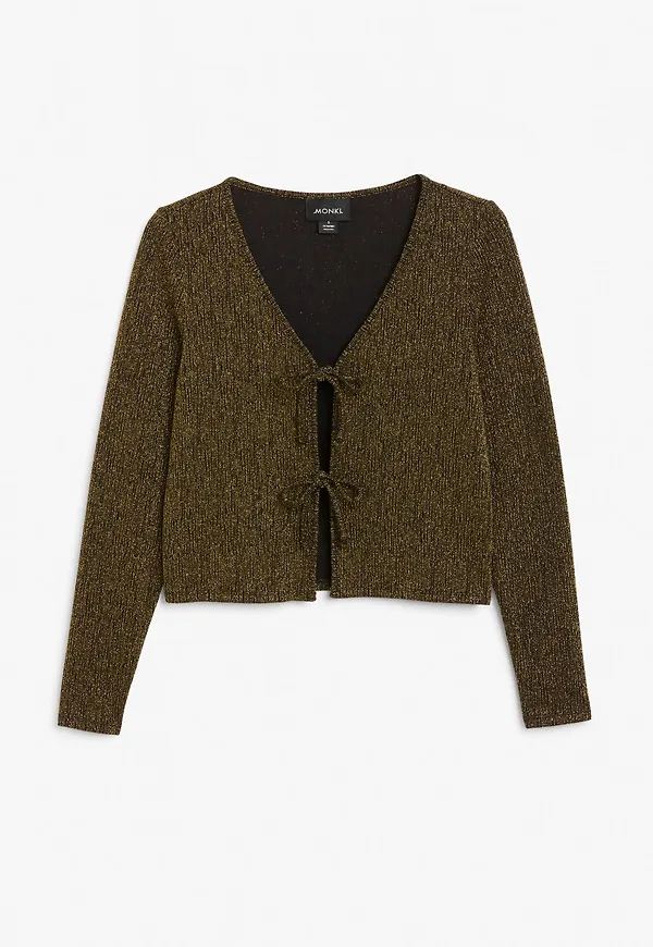 Glitter cardigan - Black