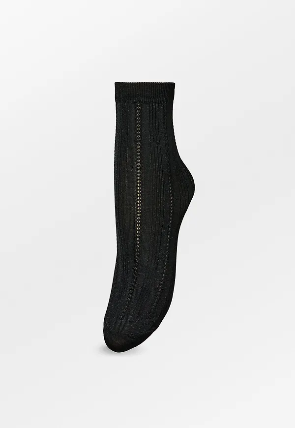 Glitter Drake Sock - Black