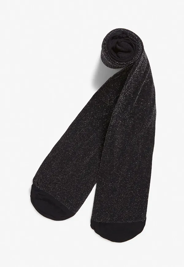 Glitter tights - Black