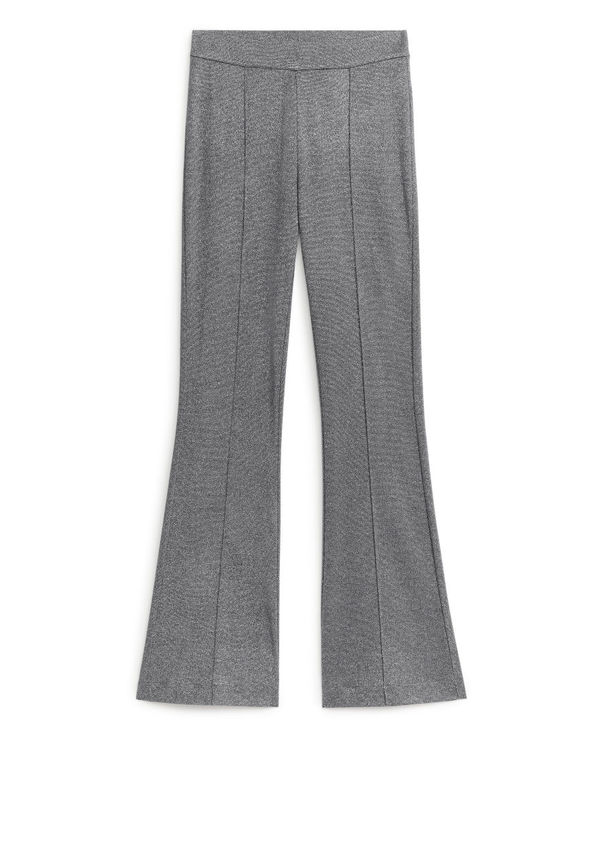 Glittery Jersey Trousers - Grey