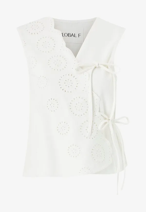 Global F - Topp Ciana Scallop-g - Vit