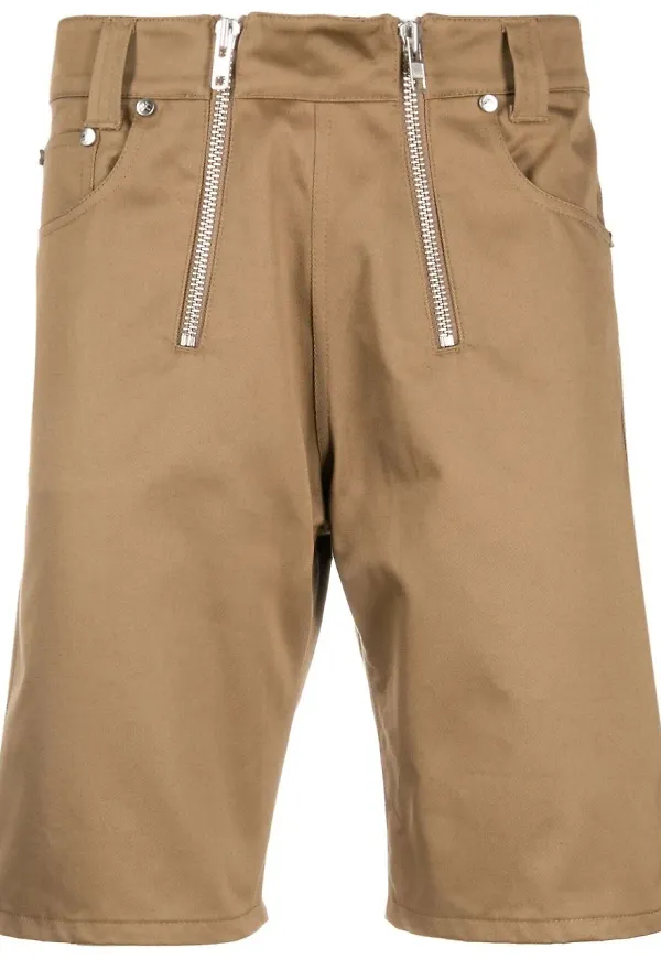 GmbH bermudashorts med dubbel dragkedja - Brun