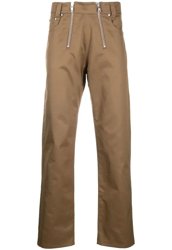 GmbH straight-jeans med dubbel dragkedja - Brun