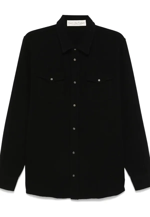 GOD'S TRUE CASHMERE kashmirskjorta - Svart