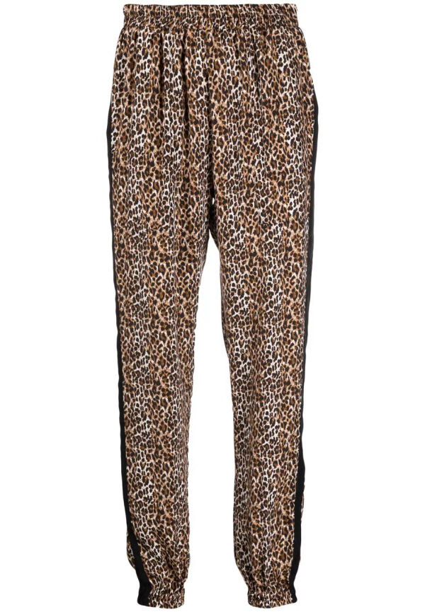 Gold Hawk leopardmönstrade byxor - Neutral