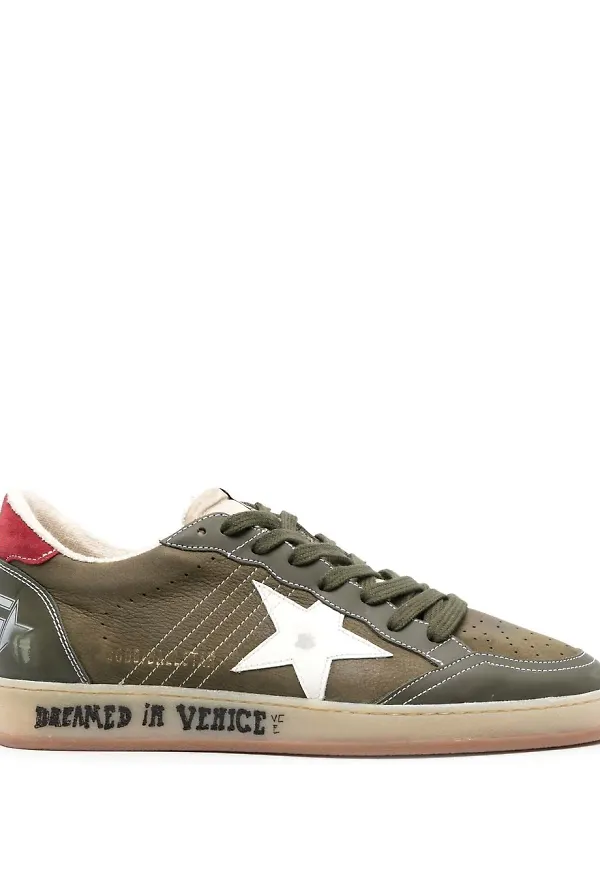 Golden Goose Ballstar låga sneakers - Grön