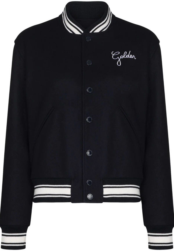 Golden Goose bomberjacka med broderad logotyp - Blå