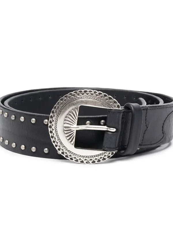 Golden Goose bälte med nitdetalj - Svart