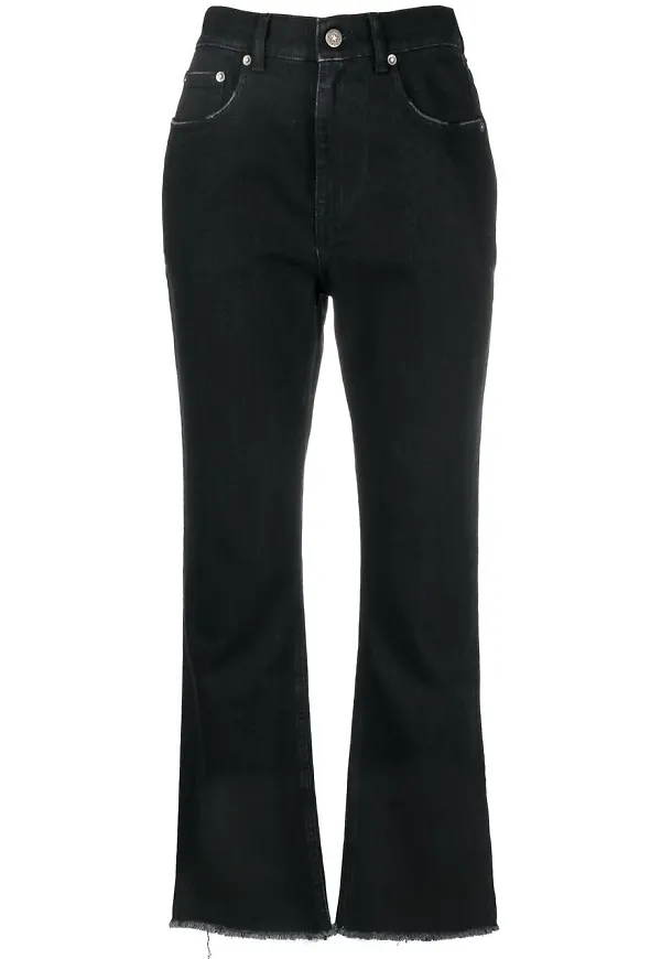 Golden Goose croppade straight-jeans - Svart