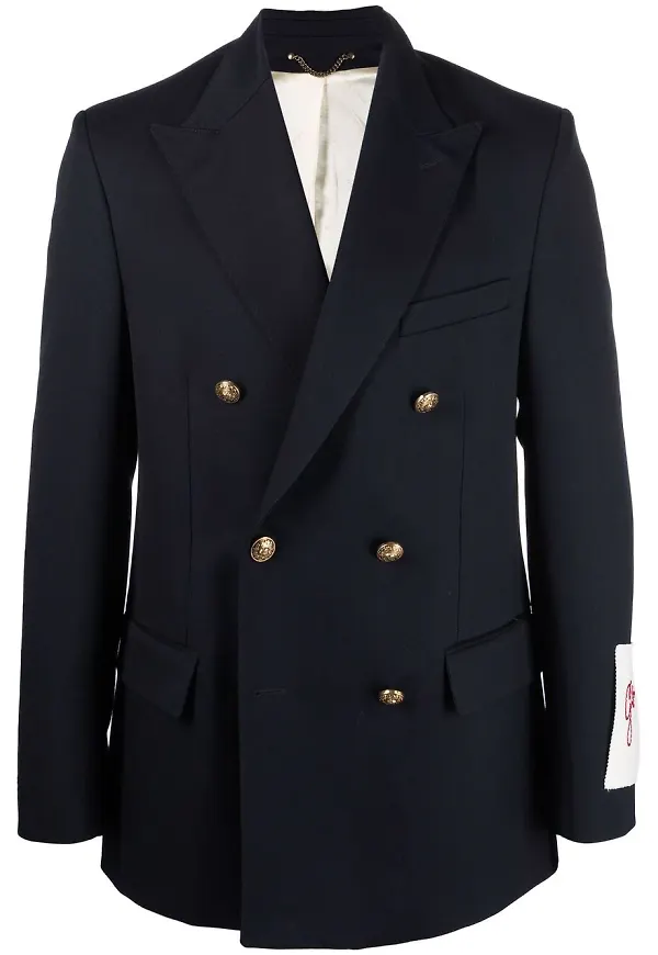 Golden Goose dubbelknäppt blazer - Blå