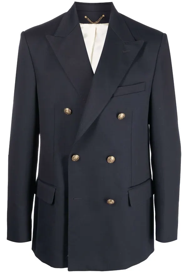 Golden Goose dubbelknäppt blazer - Blå