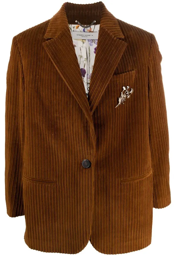 Golden Goose enkelknäppt manchesterblazer - Brun