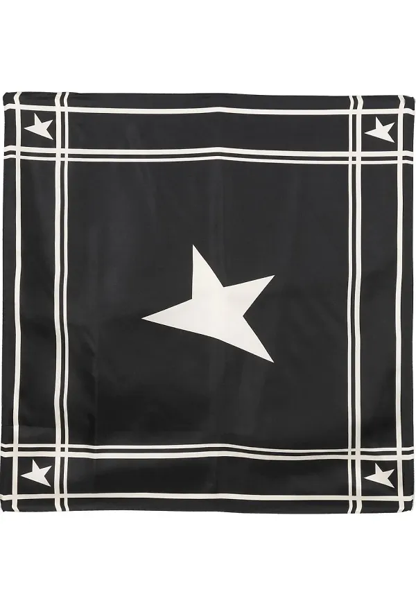 Golden Goose foulard med stjärntryck - Svart