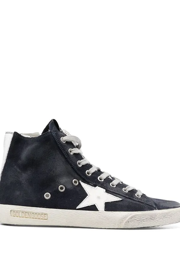 Golden Goose Francy höga sneakers - Blå