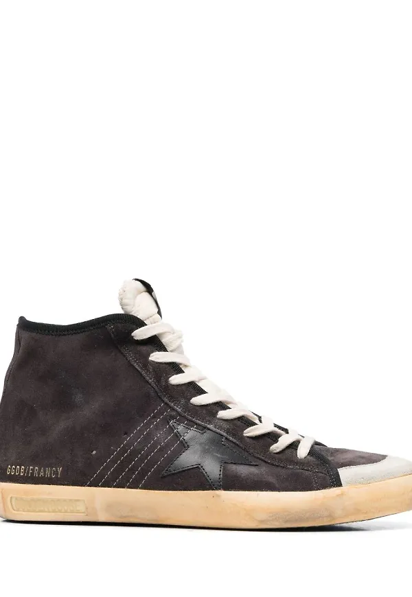 Golden Goose Francy höga sneakers - Grå