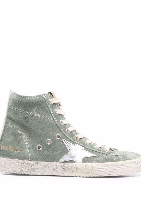 Golden Goose Francy höga sneakers - Grön