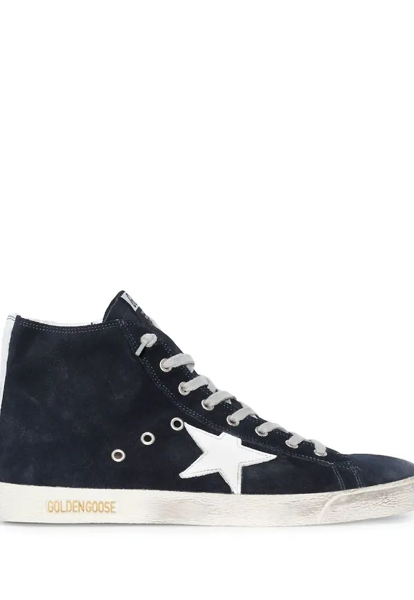 Golden Goose Francy höga sneakers - Svart
