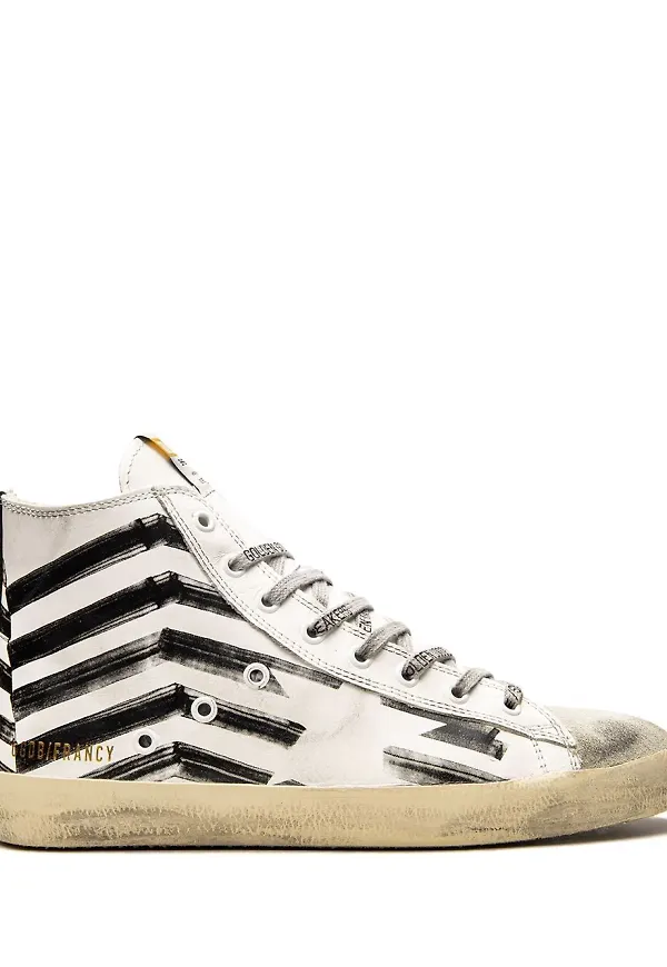 Golden Goose Francy höga sneakers - Vit