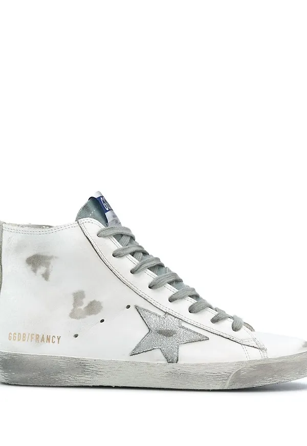 Golden Goose Francy höga sneakers - Vit